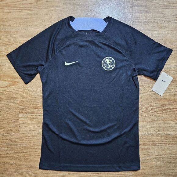 Nike Club America Academy Pro Third Jersey Small Black Purple Soccer FD9247-010 - Picture 1 of 8